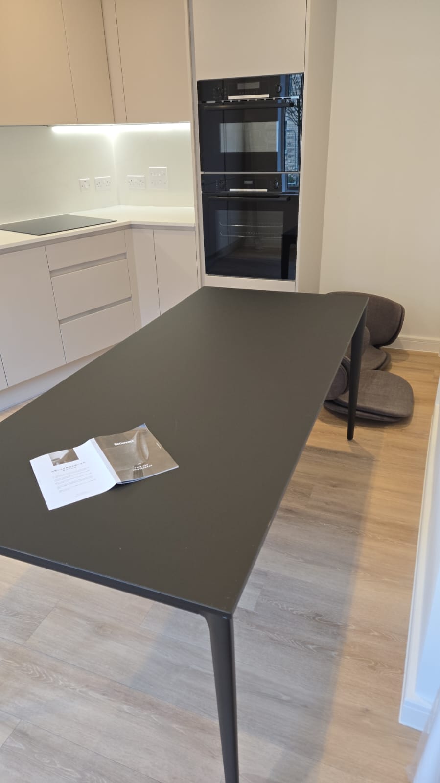 Interior space restored to a tidy, ready-to-use condition after support works.